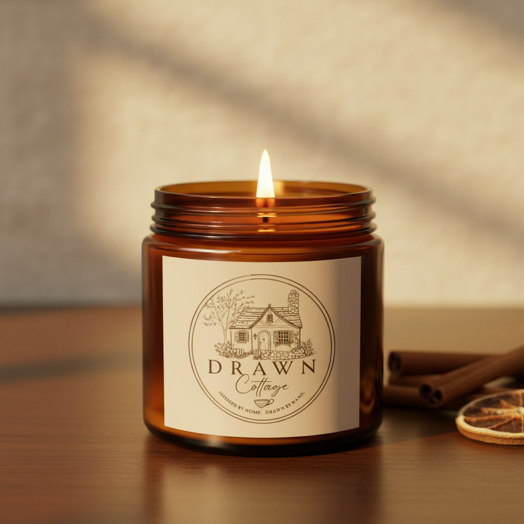 Signature Drawn Cottage Scented Soy Candle